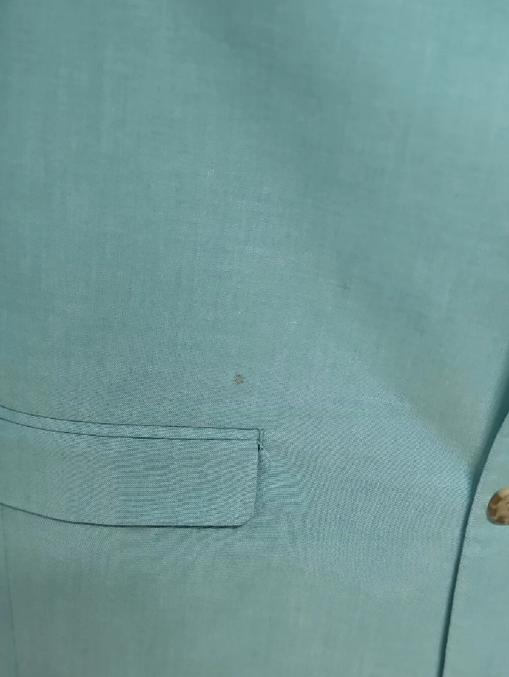 J. Khaki Aqua Two-Button Sport Coat